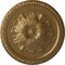 Ekena Millwork Richmond Ceiling Medallion (Fits Canopies up to 2 5/8"), Hand-Painted Pale Gold, 18"OD x 1 3/8"P CM18RIPAS - alternate 1